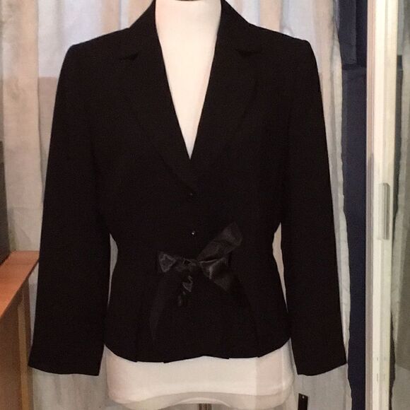 Nwt Tahari Lester blazer sz 6 black - Picture 2 of 5